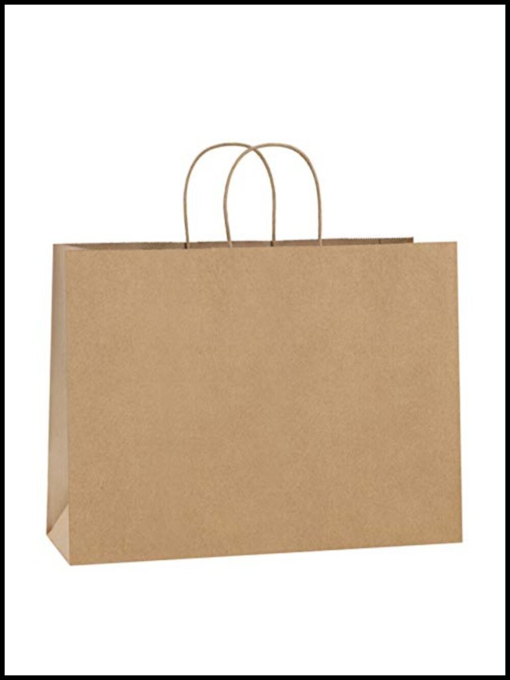 Kraft Brown Paper Bags with Handles 16x6x12 Inch Large 100Pcs Bulk
